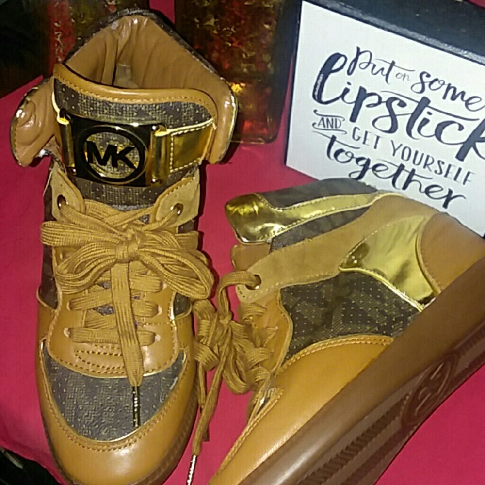 MK sneaker wedges